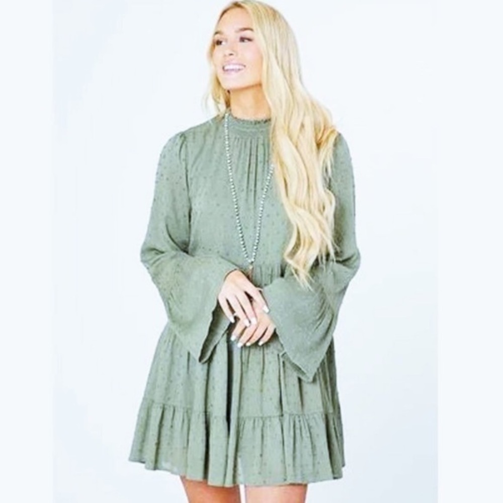 Altar’d State Olive Green Dress